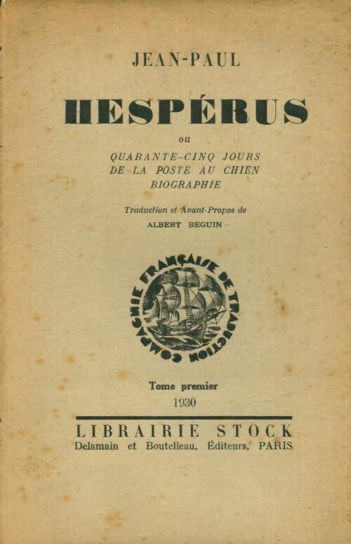 Livrenpoche : Hespérus Tome I - Jean-Paul - Livre