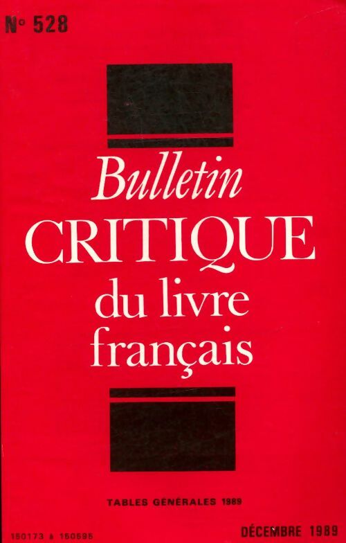 Livrenpoche : Bulletin critique du livre français n°528 - Collectif - Livre