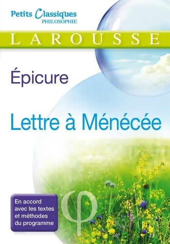 Livrenpoche : Lettre à Ménécée - Epicure - Livre
