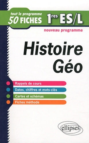 Livrenpoche : Histoire géographie 1ères ES/L - Frédéric Testu - Livre