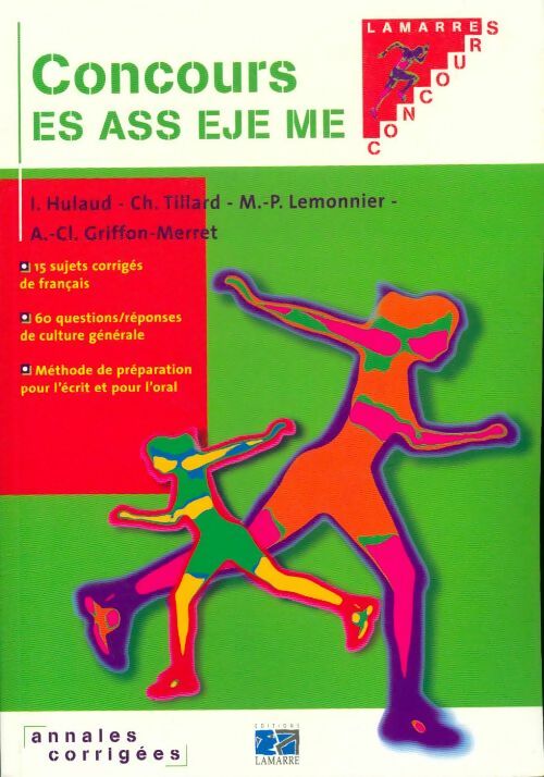 Livrenpoche : Concours ES ASS EJE ME, Annales corrigées - Anne-Claude Griffon-Merret - Livre