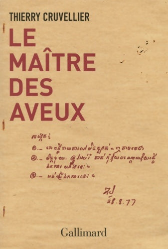 Livrenpoche : Le maître des aveux - Thierry Cruvellier - Livre
