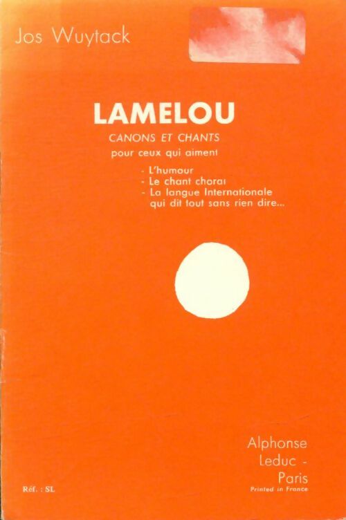 Livrenpoche : Lamelou - Jos Wuytack - Livre