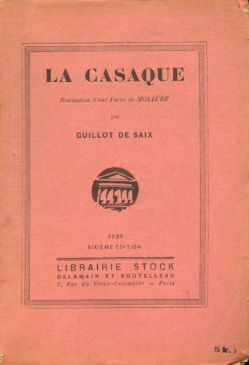 Livrenpoche : La casaque - Guillot De Saix - Livre