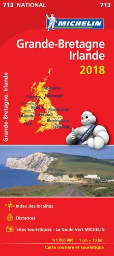 Livrenpoche : Carte nationla 713 grande Bretagne Irlande 2018 - Michelin - Livre