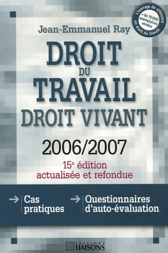 Livrenpoche : Droit du travail droit vivant - Jean-Emmanuel Ray - Livre
