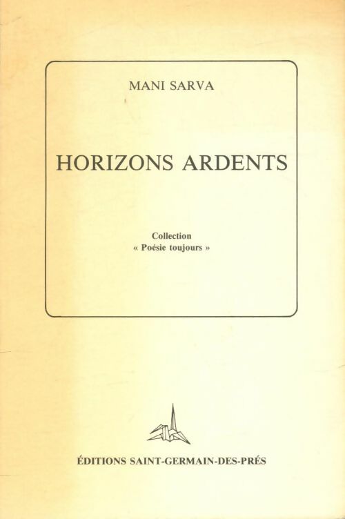 Livrenpoche : Horizons ardents - Mani Sarva - Livre