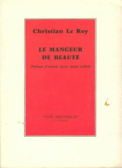 Livrenpoche : Le mangeur de beauté - Christian Le Roy - Livre