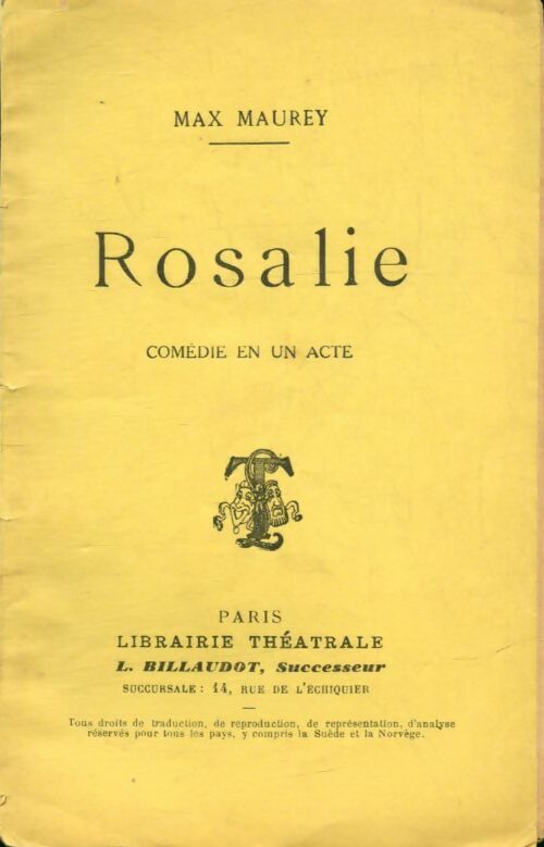 Livrenpoche : Rosalie - Max Maurey - Livre