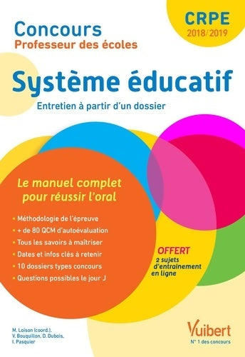 Livrenpoche : Concours professeur des écoles système éducatif - Marc Loison - Livre
