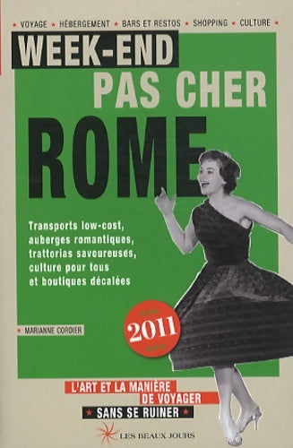 Livrenpoche : Week-end pas cher à Rome - Marianne Cordier - Livre