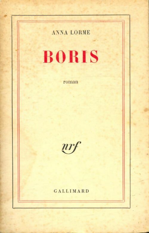 Livrenpoche : Boris - Anna Lorme - Livre
