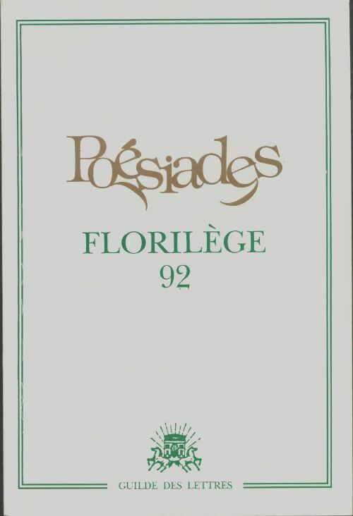 Livrenpoche : Poésiades florilège 92 - Collectif - Livre