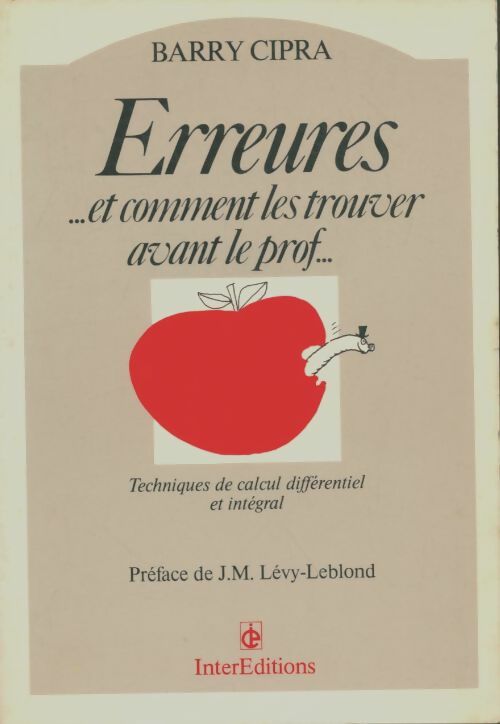 Livrenpoche : Erreures et comment les trouver avant le prof - Barry Cipra - Livre