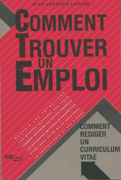 Livrenpoche : Comment trouver un emploi - Jean-Jacques Larané - Livre