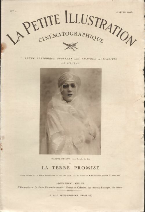 Livrenpoche : La petite illustration cinematographique n°1 : La terre promise - Collectif - Livre