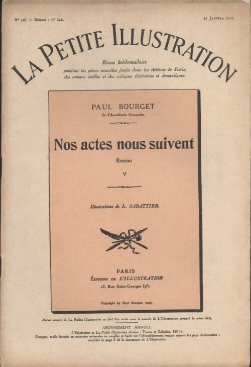 Livrenpoche : La petite illustration n°318 : Roman n°142 : Nos actes suivent V - Collectif - Livre
