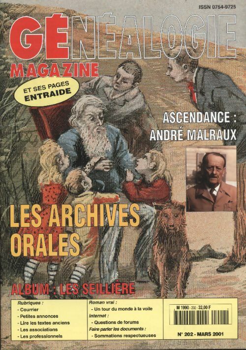 Généalogie Magazine n°202 : Les archives orales - Collectif -  Généalogie Magazine - Livre