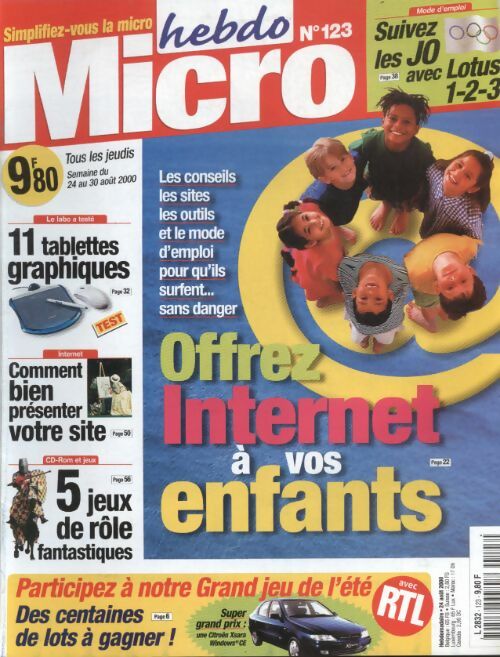 Livrenpoche : Micro hebdo n°123 : Offrez internet à vos enfants - Collectif - Livre
