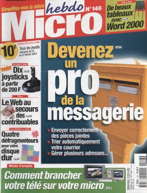 Livrenpoche : Micro hebdo n°148 : Devenez un pro de la messagerie - Collectif - Livre