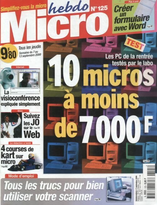 Livrenpoche : Micro hebdo n°125 : 10 micros à moins de 7000 fr - Collectif - Livre