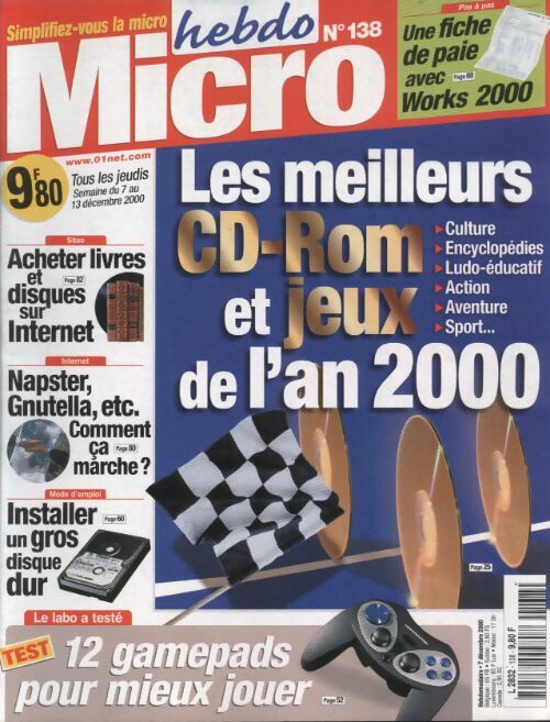 Livrenpoche : Micro hebdo n°138 : Les meilleurs CD-Rom et jeux de l'an 2000 - Collectif - Livre