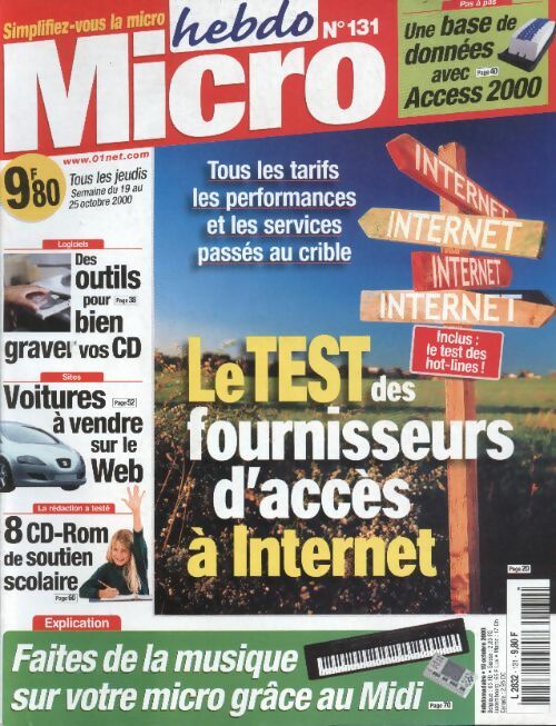 Livrenpoche : Micro hebdo n°131 : Le test des fournisseurs d'accès à internet - Collectif - Livre