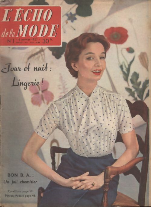 Livrenpoche : L'écho de la mode 1957 n°1 - Collectif - Livre