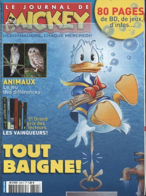 Livrenpoche : Le journal de Mickey n°2890 : Tout baigne ! - Collectif - Livre