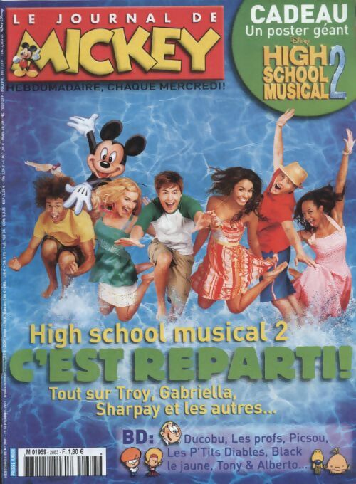 Livrenpoche : Le journal de Mickey n°2883 : High school musical 2 - Collectif - Livre