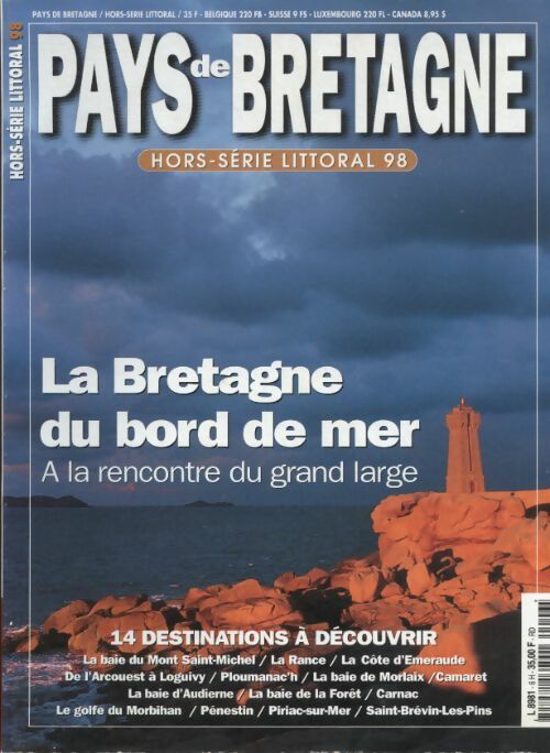Livrenpoche : Pays de Bretagne hors série littoral 1998 - Collectif - Livre