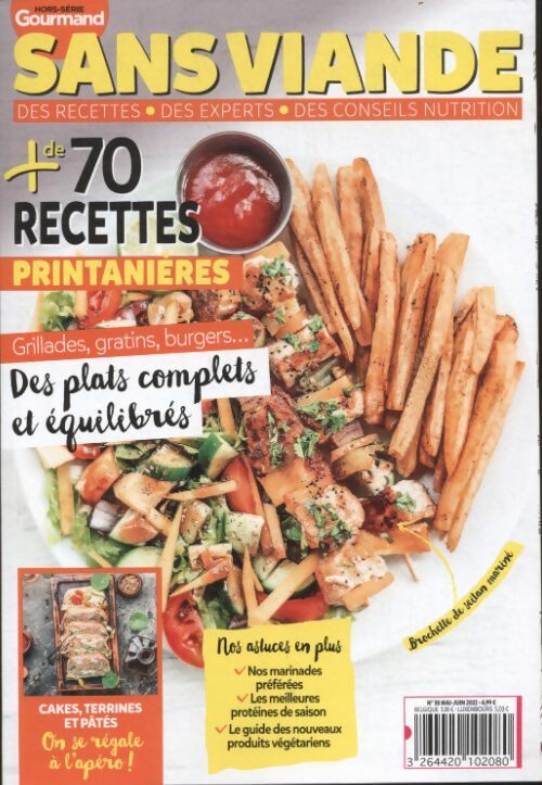 Livrenpoche : Gourmand hors série n°38 ; Sans viandes - Collectif - Livre