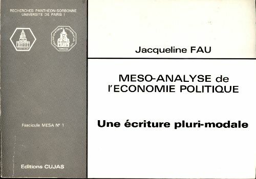 Livrenpoche : Méso-analyse de l'économie politique. Une écriture pluri-modale - Jacqueline A. Fau - Livre