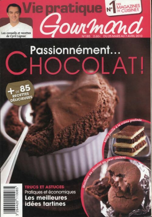 Livrenpoche : Gourmand n°185 : Passionnément chocolat ! - Collectif - Livre