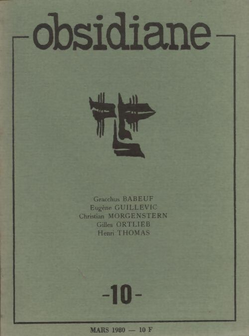 Livrenpoche : Obsidiane GF n°10 - Collectif - Livre