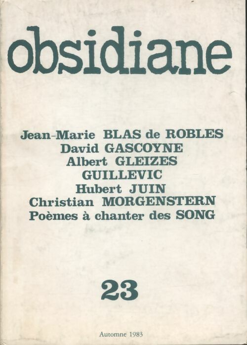 Livrenpoche : Obsidiane GF n°23 - Collectif - Livre