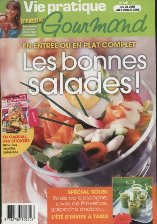 Livrenpoche : Gourmand n°140 : Les bonnes salades - Collectif - Livre