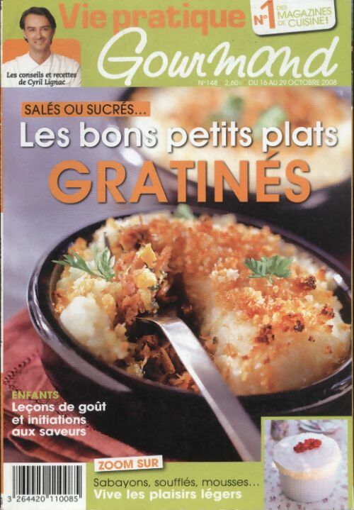 Livrenpoche : Gourmand n°148 : Les bons petits plats gratinés - Collectif - Livre