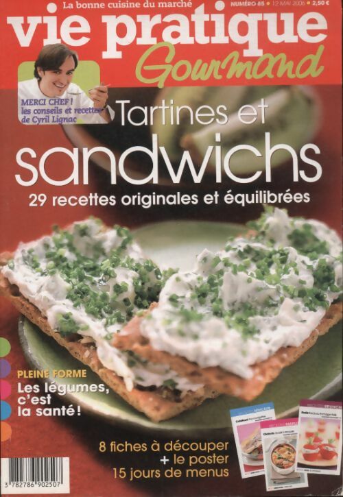 Livrenpoche : Gourmand n°85 : Tartines et sandwichs - Collectif - Livre