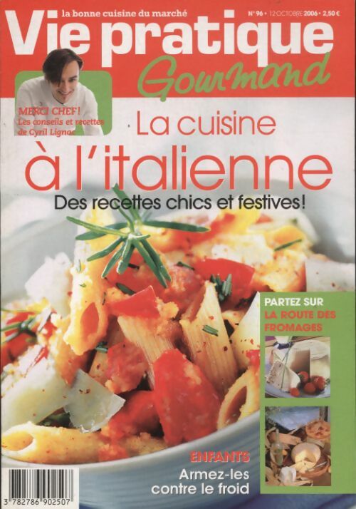 Livrenpoche : Gourmand n°96 : La cuisine à l'italienne - Collectif - Livre