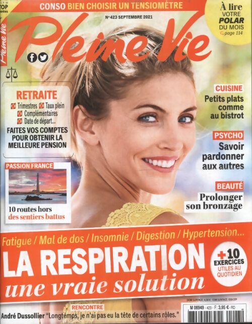 Livrenpoche : Pleine vie n°423 : La respiration une vrai solution - Collectif - Livre