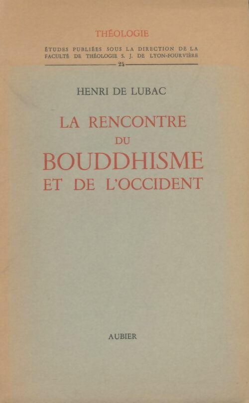 Livrenpoche : La rencontre du bouddhisme et de l'occident - Henri De Lubac - Livre