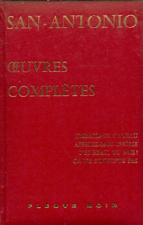 Livrenpoche : Oeuvres complètes Tome XVI - San-Antonio - Livre