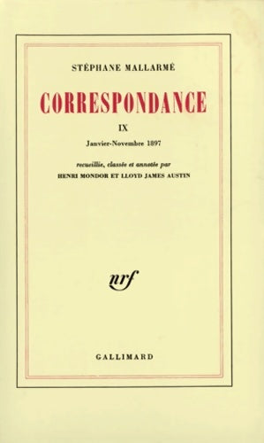 Livrenpoche : Correspondance - Stéphane Mallarmé - Livre