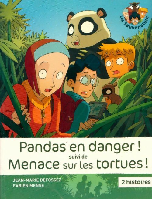 Livrenpoche : Pandas en danger / Menace sur les tortues - Jean-Marie Defossez - Livre