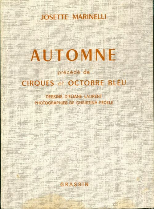 Livrenpoche : Automne - Josette Marinelli - Livre