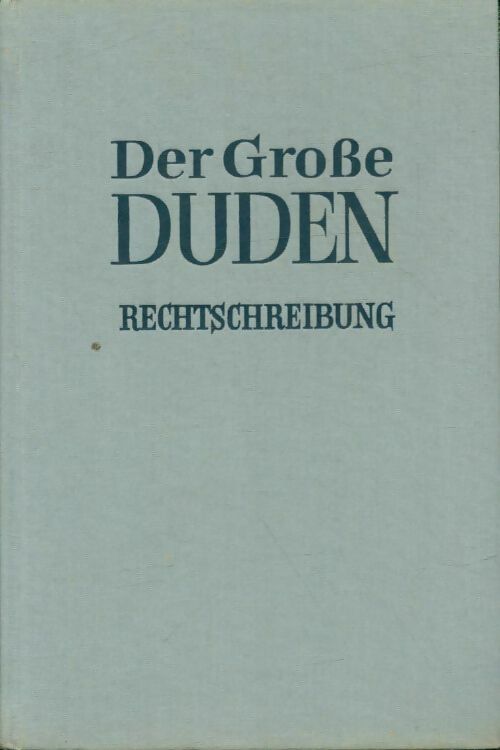 Livrenpoche : Des grosse Duden Tome I - Collectif - Livre