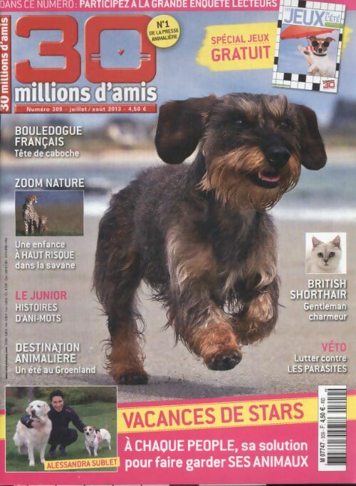 Livrenpoche : 30 millions d'amis n°309 : Vacances de stars - Collectif - Livre
