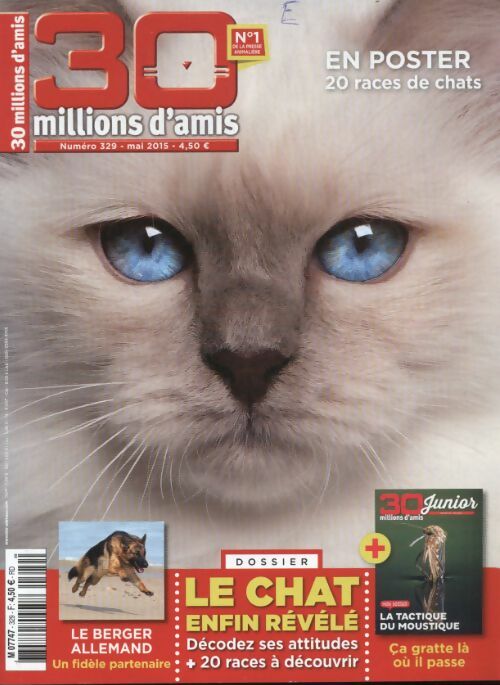 Livrenpoche : 30 millions d'amis n°329 : Le chat enfin révélé - Collectif - Livre