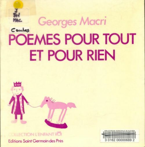 Livrenpoche : Poèmes pour tout et pour rien - Georges Macri - Livre